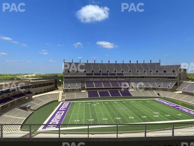 Seating view for Amon G. Carter Stadium Section Legends Club 333