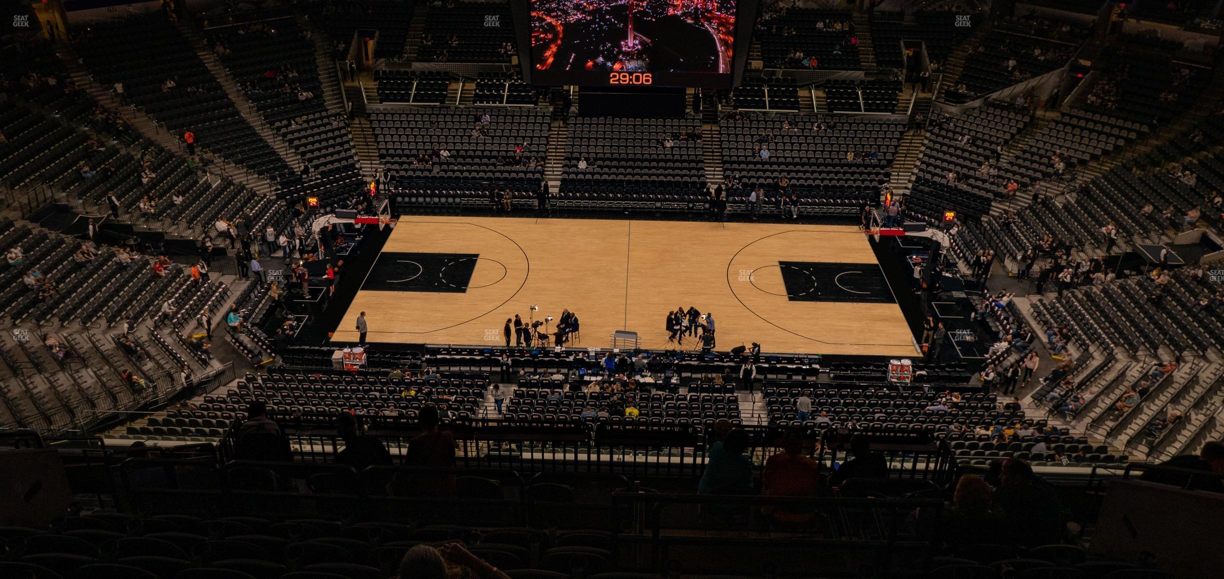 Seating view for Frost Bank Center Section 208