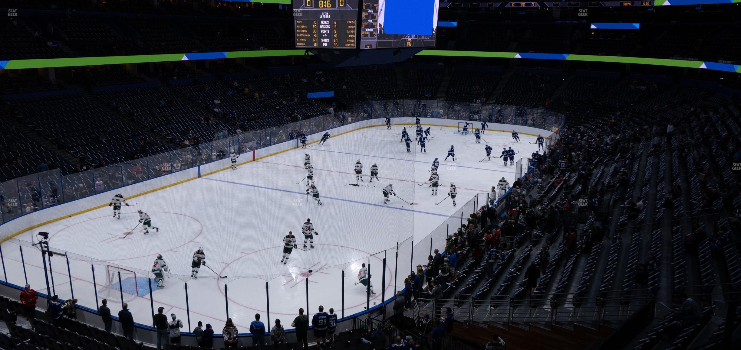 Seating view for Amalie Arena Section 206