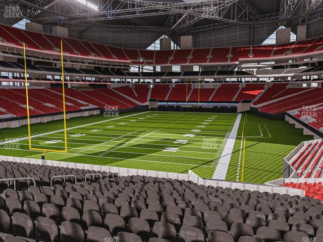 Seating view for Mercedes-Benz Stadium Section 135