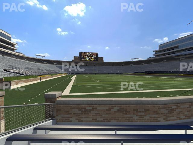 Seating view for Notre Dame Stadium Section 3