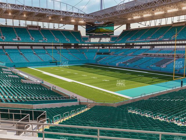 Seating view for Hard Rock Stadium Section 210