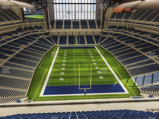 Seating view for Lucas Oil Stadium Section 627