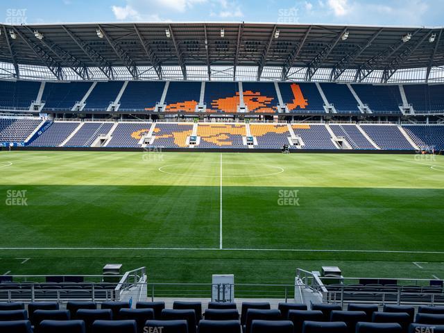 Seating view for TQL Stadium Section Pitch View West Club 5