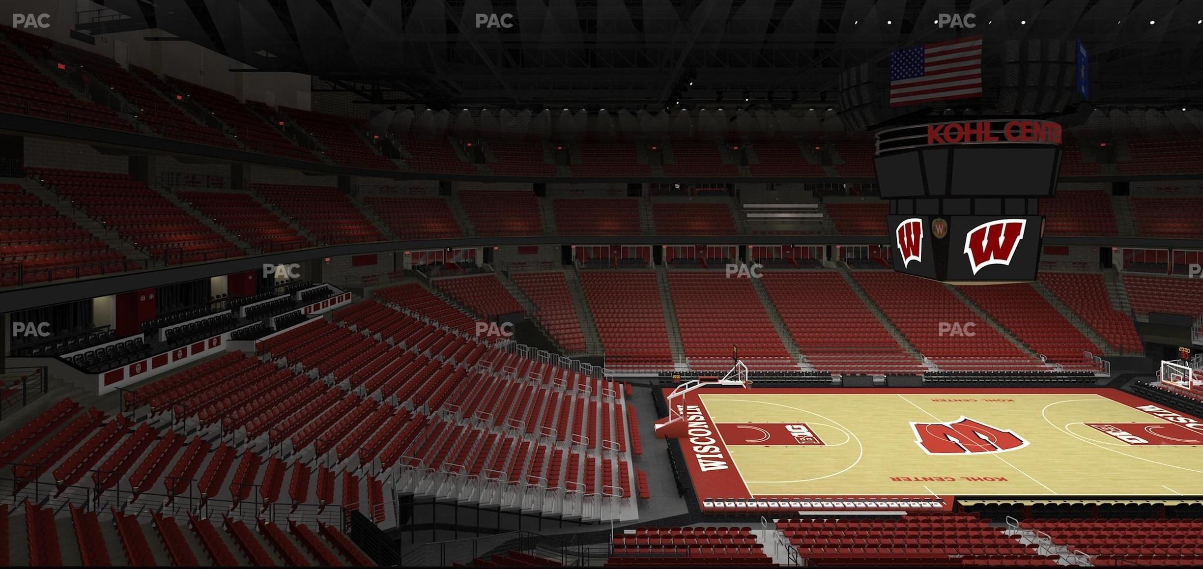 Seating view for Kohl Center Section 224