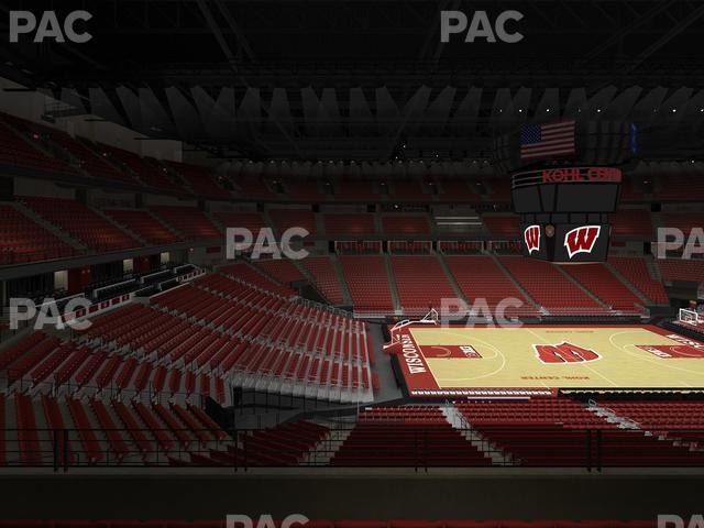 Seating view for Kohl Center Section 224