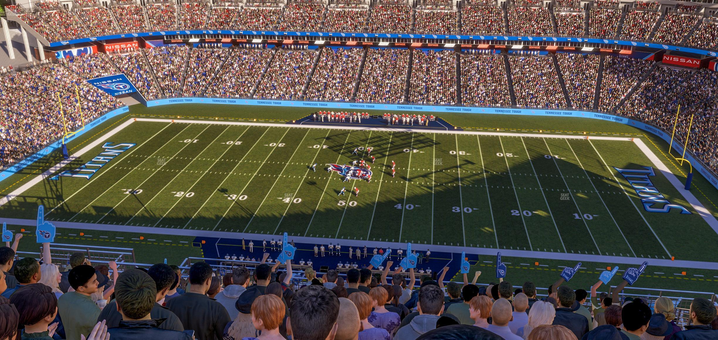 Seating view for Nissan Stadium Section Upper 334