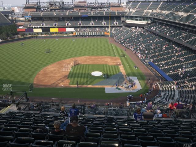 Seating view for Coors Field Section Upper 336