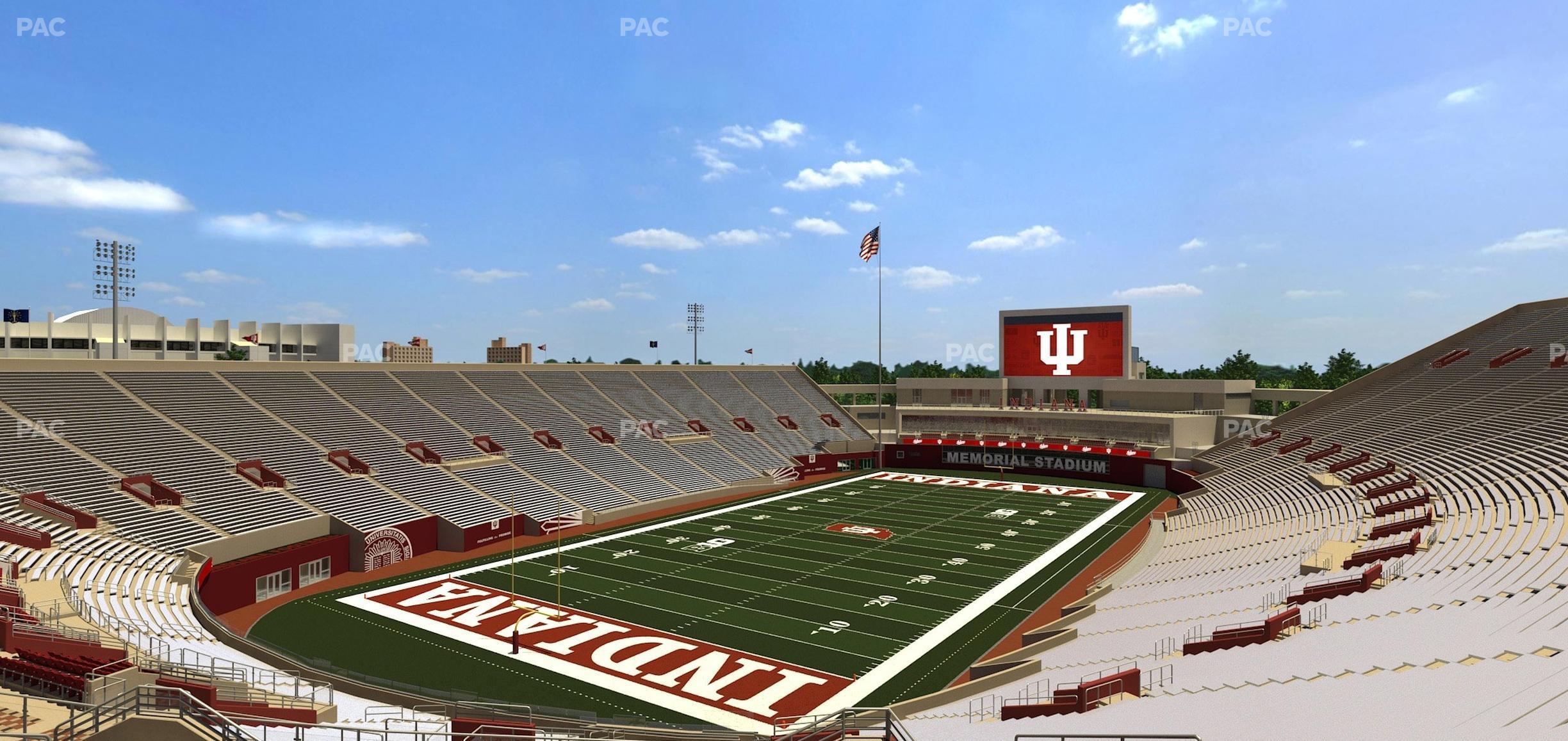 Seating view for Memorial Stadium - Indiana Section 13