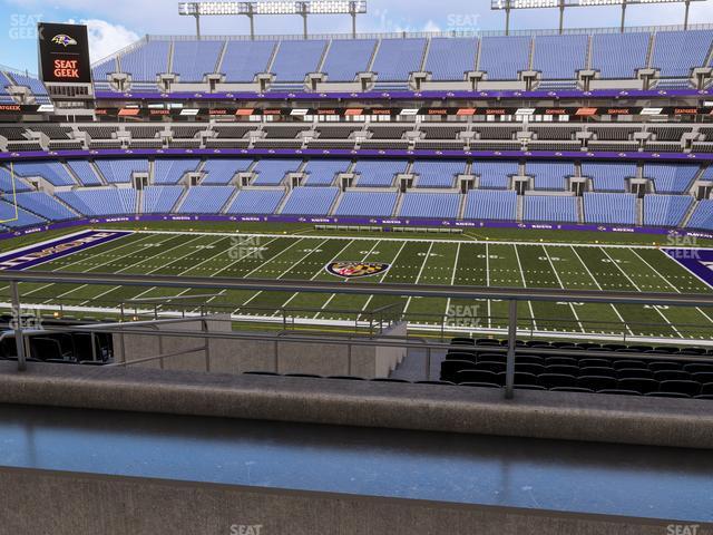 Seating view for M&T Bank Stadium Section Suite 354