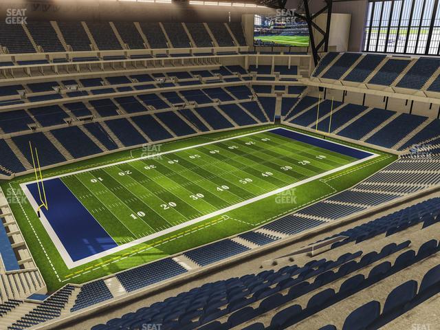 Seating view for Lucas Oil Stadium Section 618