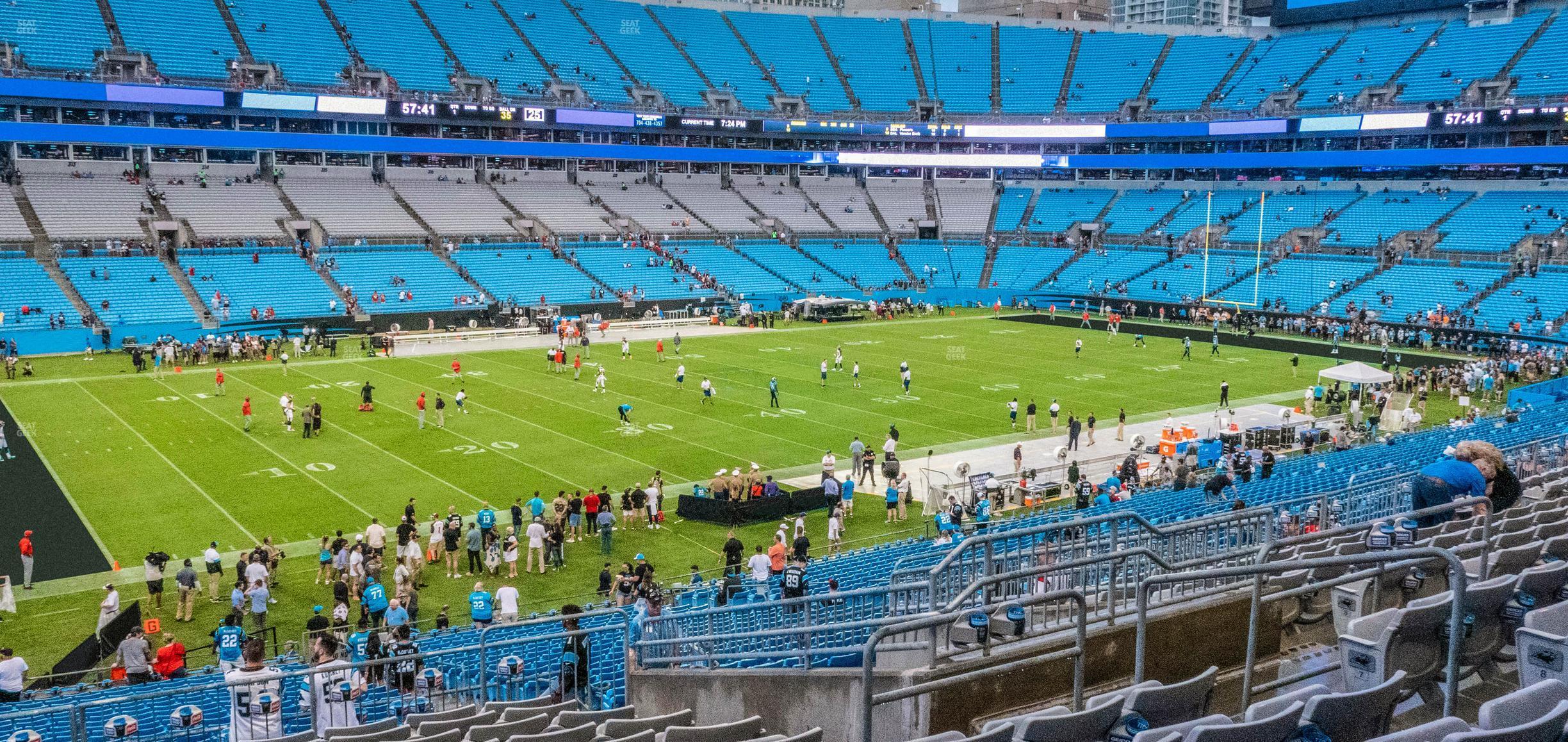 Seating view for Bank of America Stadium Section 348