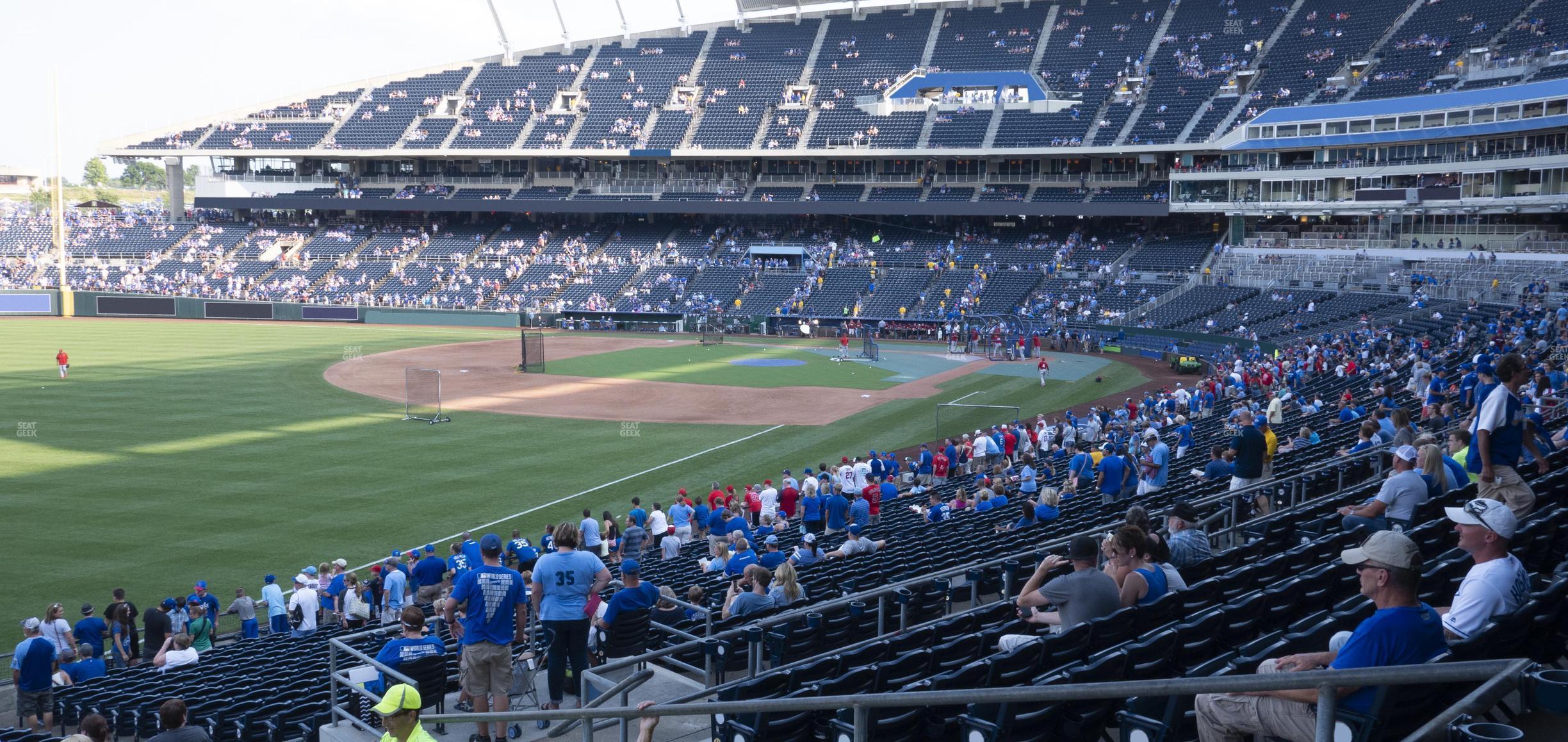 Seating view for Kauffman Stadium Section 210