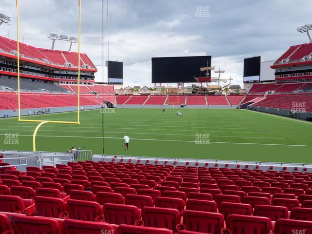 Seating view for Raymond James Stadium Section 124