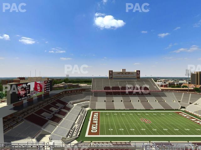 Seating view for Gaylord Family Oklahoma Memorial Stadium Section 234