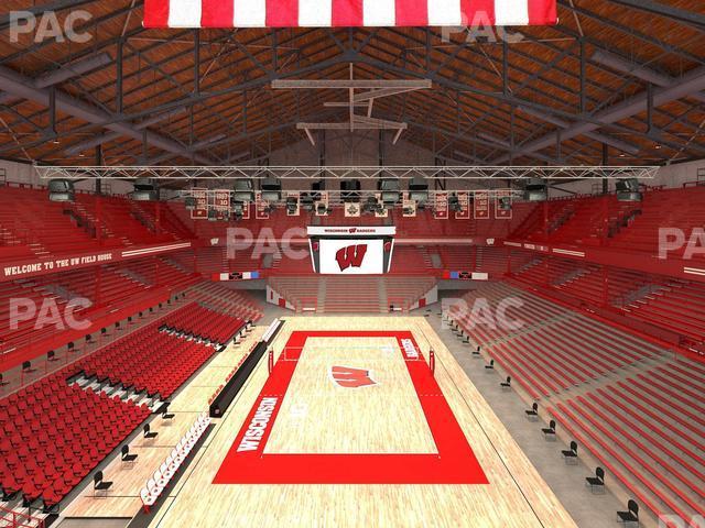 Seating view for Wisconsin Field House Section Buckys Balcony