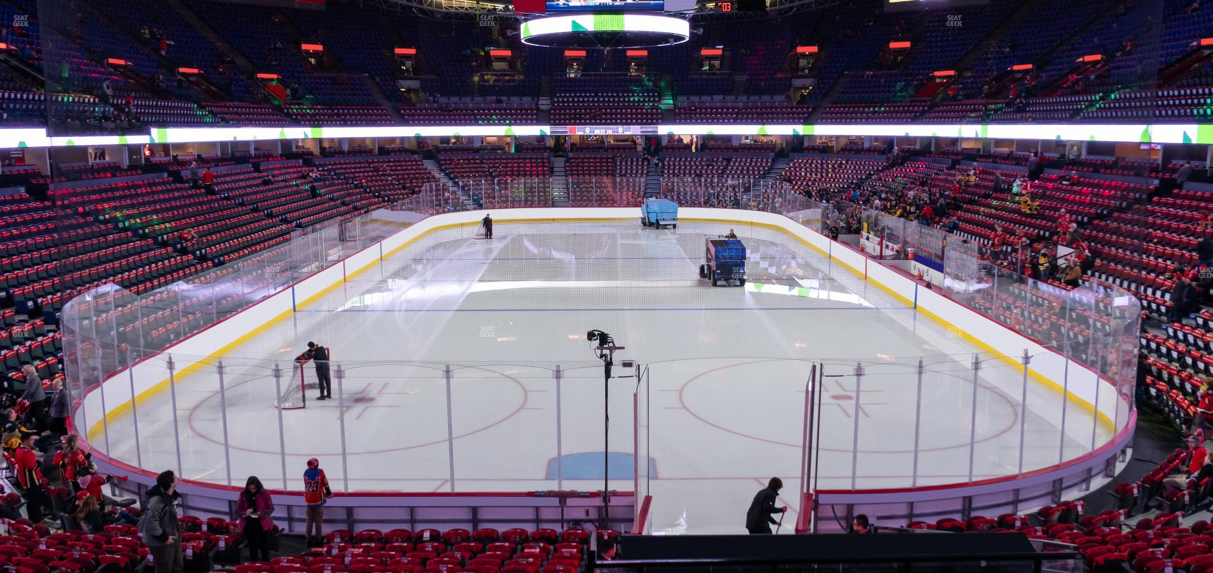 Seating view for Scotiabank Saddledome Section 104