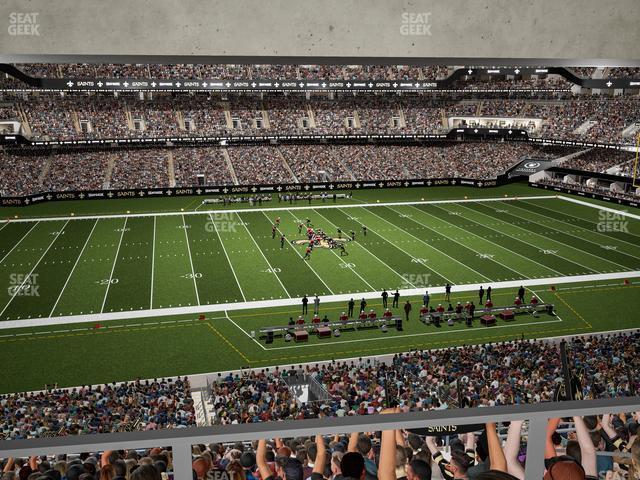 Seating view for Caesars Superdome Section Suite 328