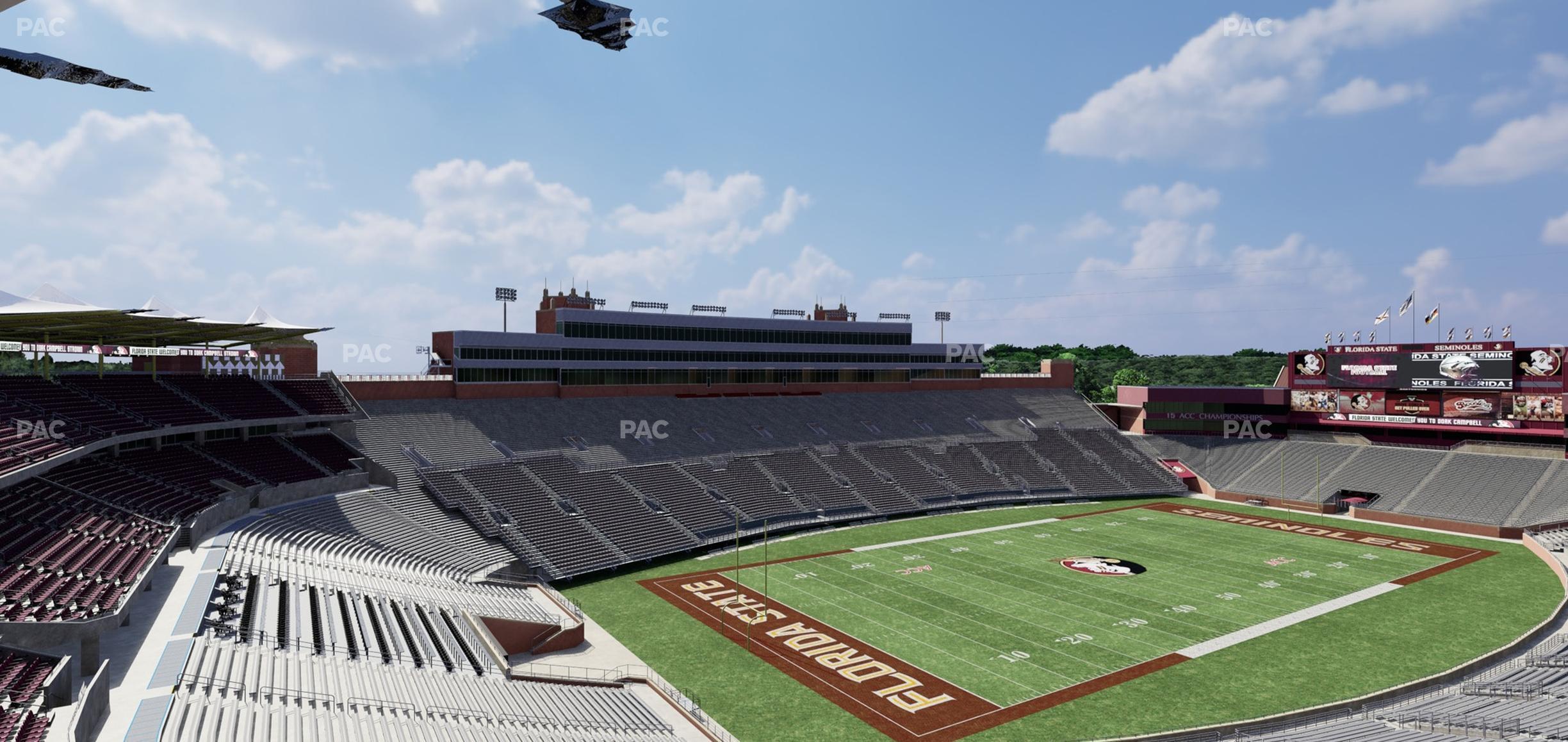 Seating view for Doak Campbell Stadium Section Club 315