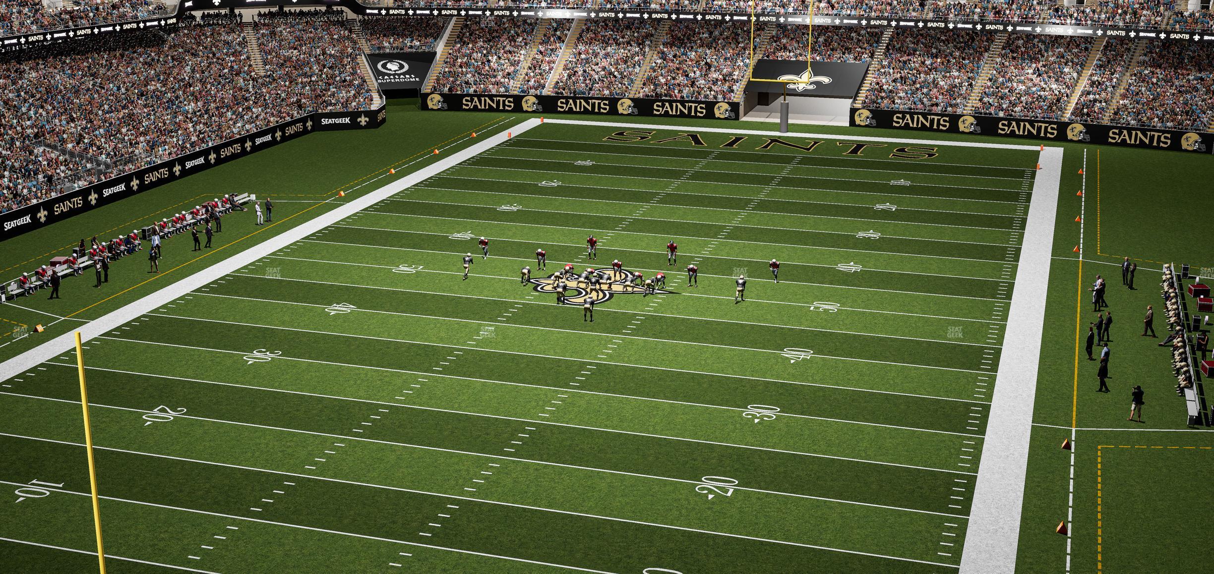 Seating view for Caesars Superdome Section 650