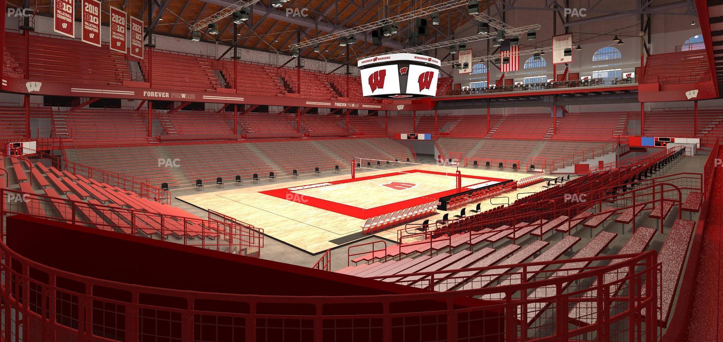 Seating view for Wisconsin Field House Section I