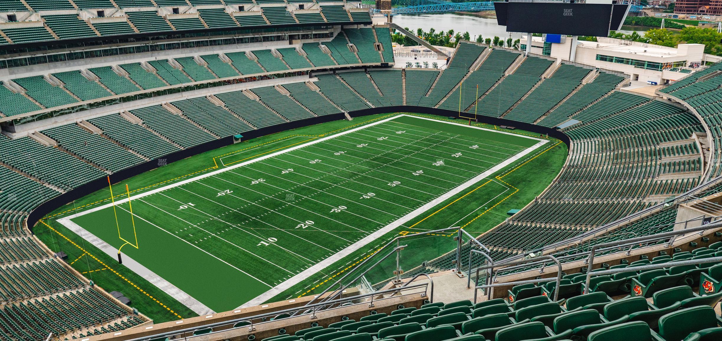 Seating view for Paycor Stadium Section 317