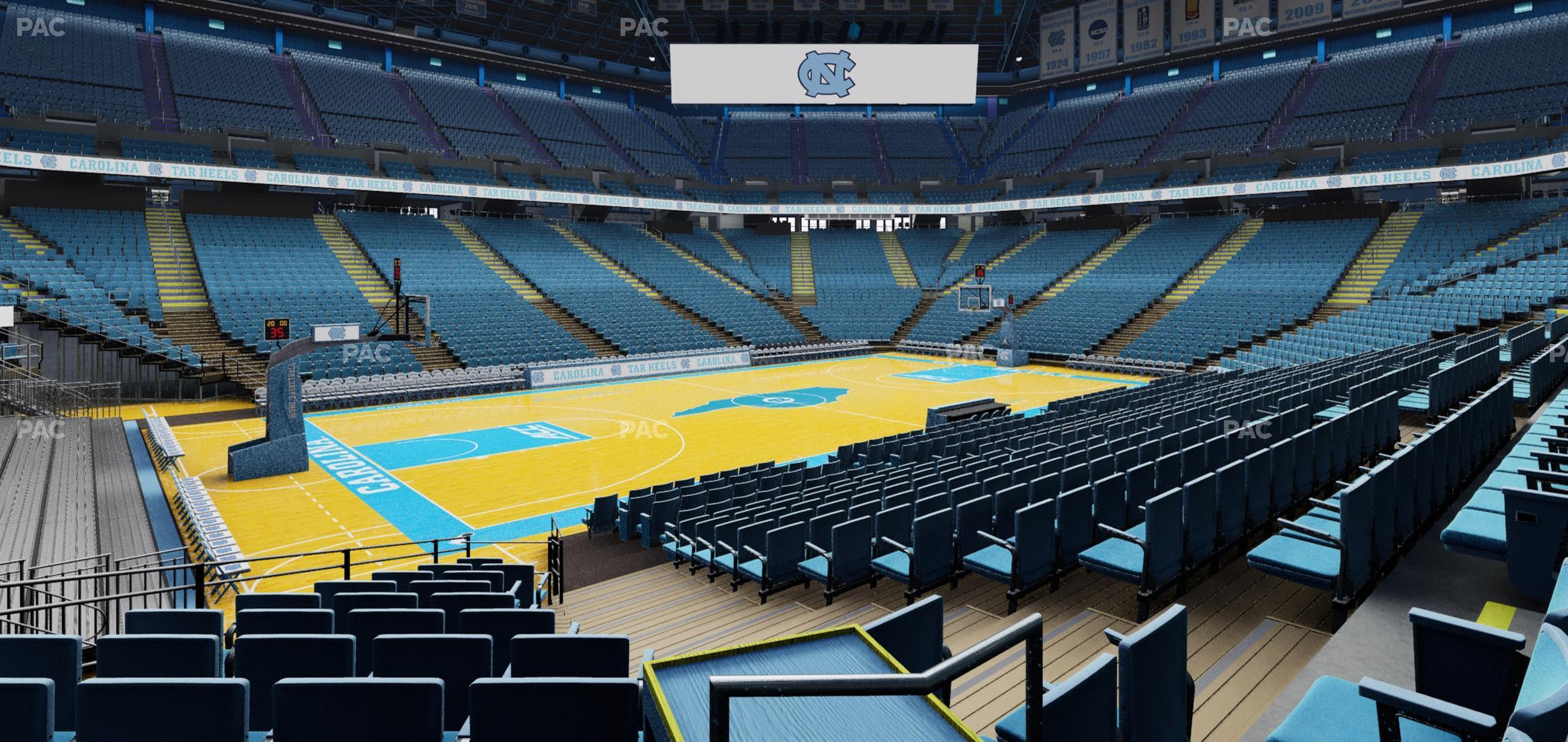 Seating view for Dean Smith Center Section 122