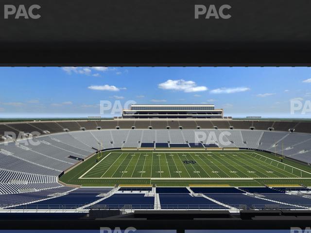 Seating view for Notre Dame Stadium Section Duncan Club 730