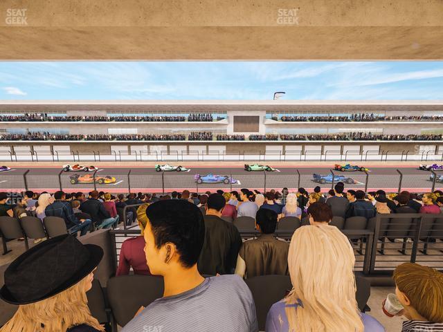 Seating view for Circuit of The Americas Section Main Grandstand Mezzanine 17 A