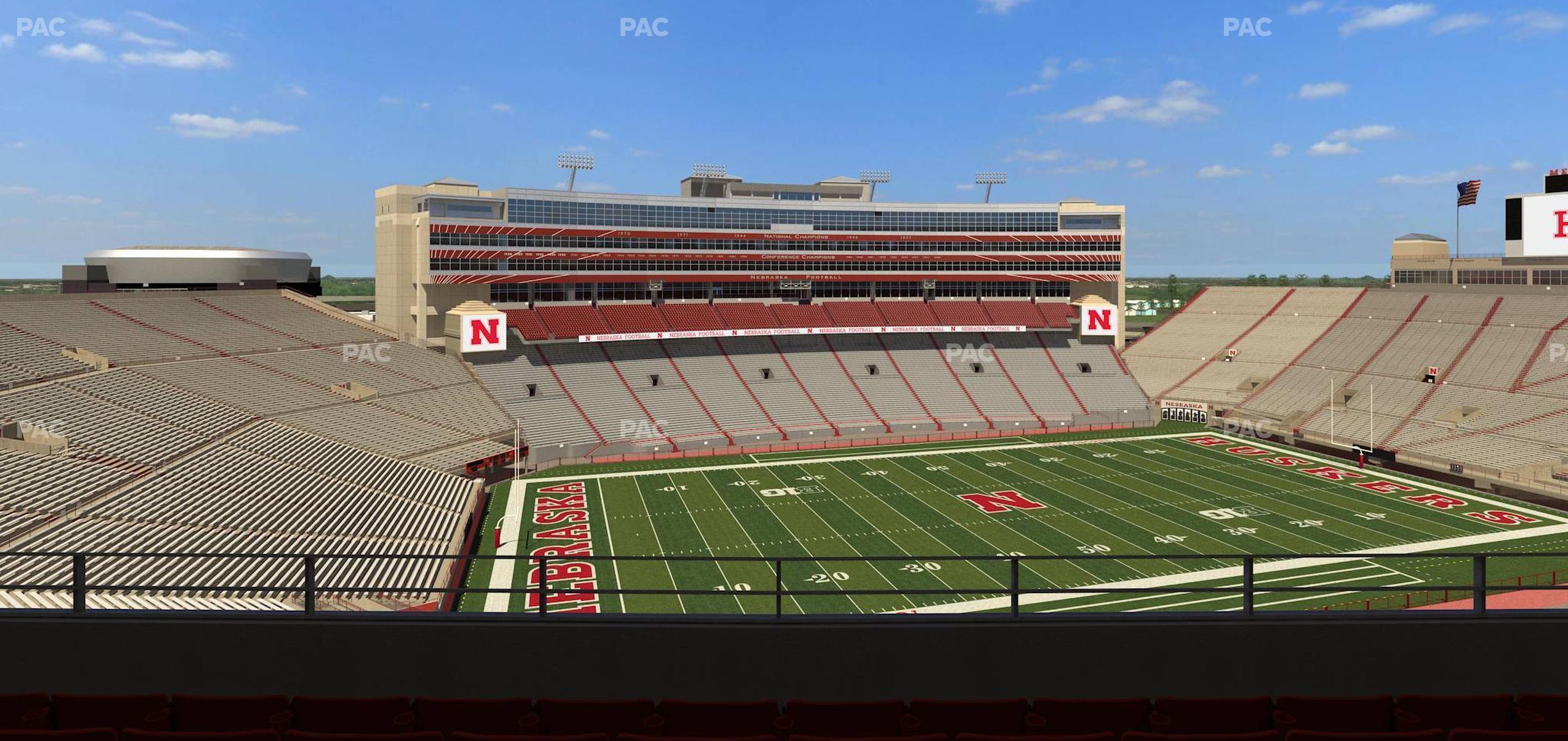 Seating view for Memorial Stadium Nebraska Section 411