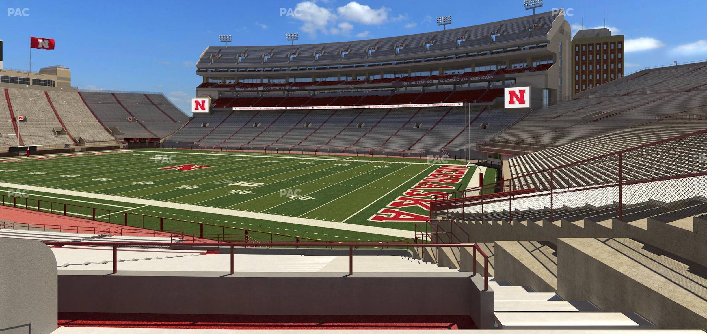 Seating view for Memorial Stadium Nebraska Section 21