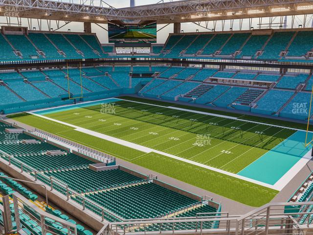 Seating view for Hard Rock Stadium Section 312