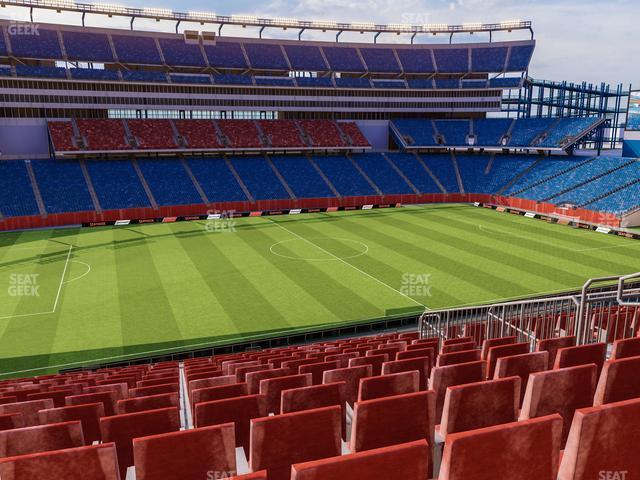 Seating view for Gillette Stadium Section Club 12