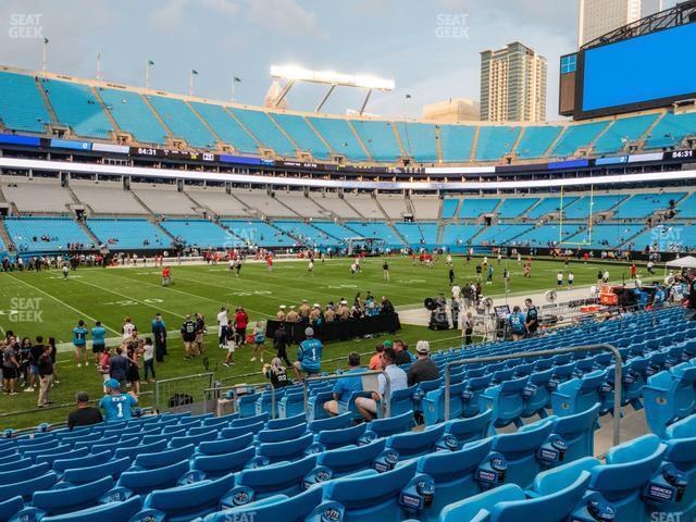 Seating view for Bank of America Stadium Section 135