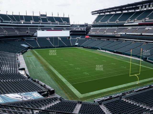 Seating view for Lincoln Financial Field Section Northeast Terrace 3