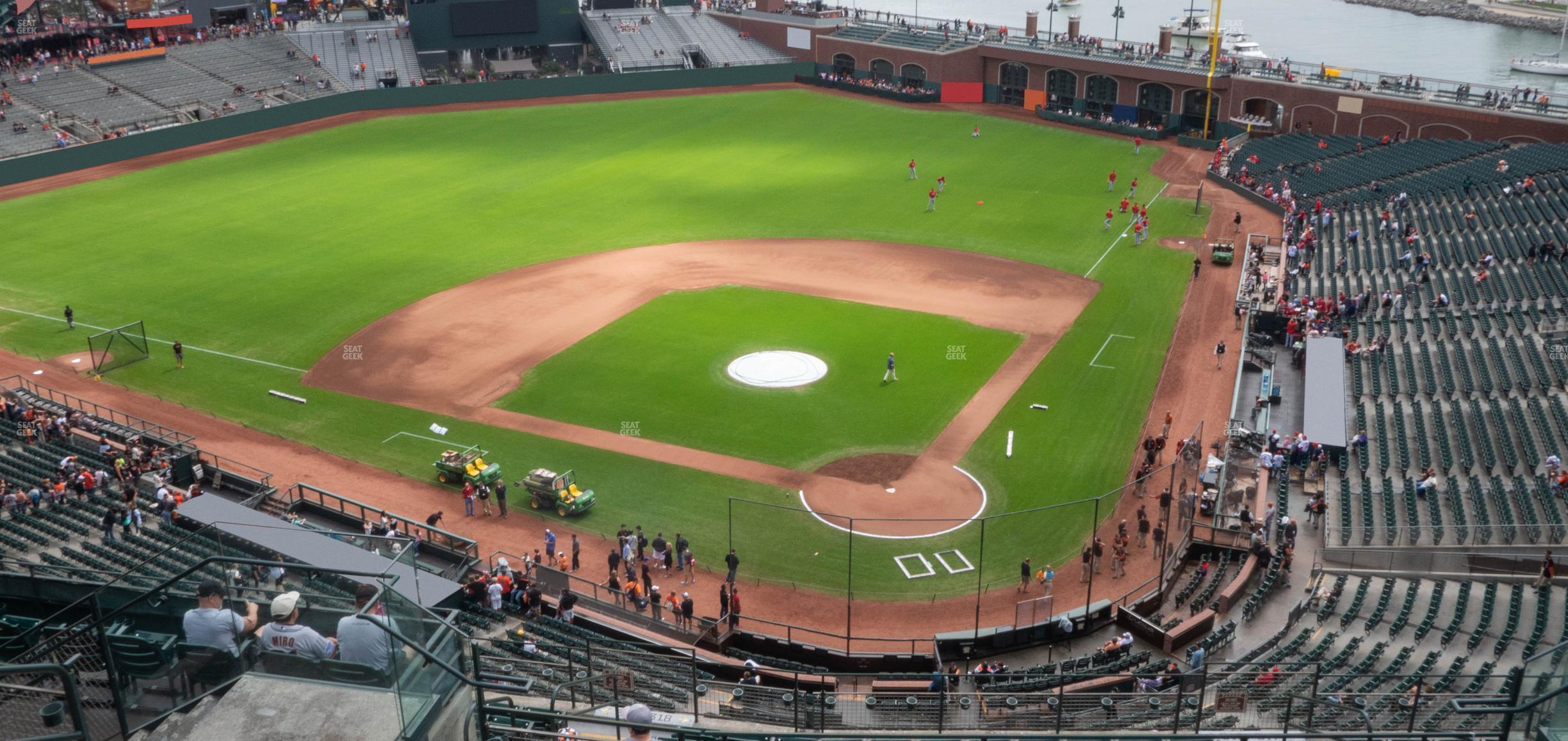 Seating view for Oracle Park Section View Reserved 318