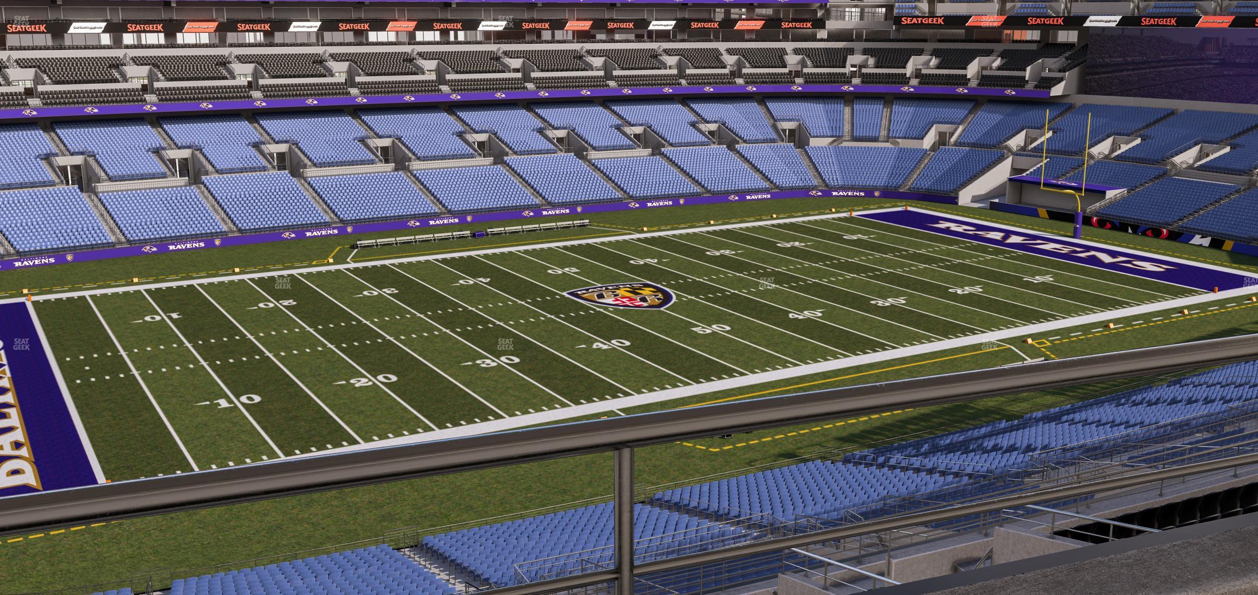 Seating view for M&T Bank Stadium Section Suite 446