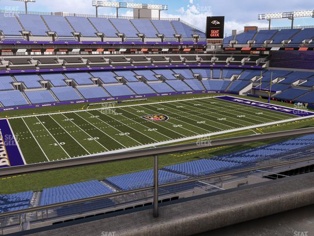 Seating view for M&T Bank Stadium Section Suite 446