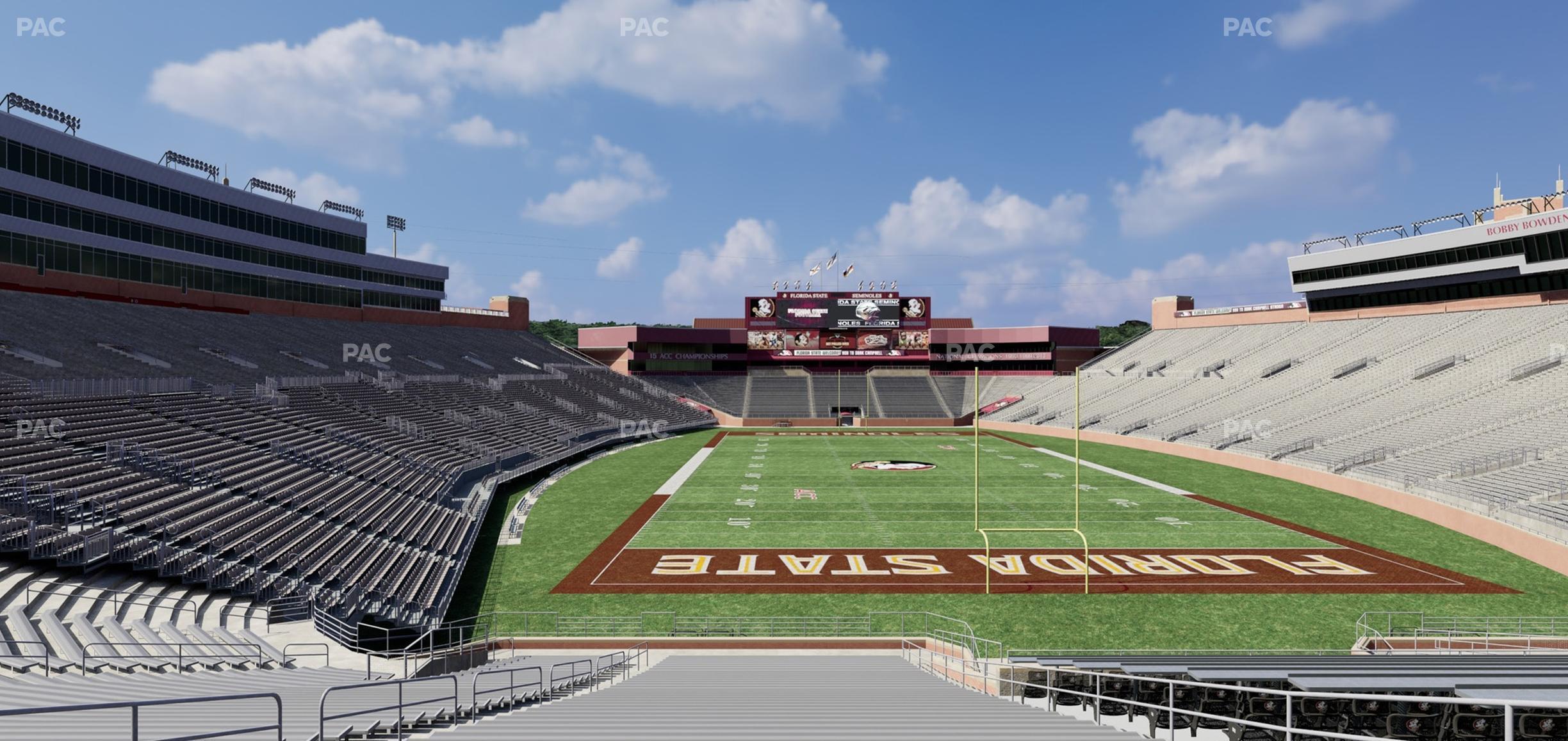 Seating view for Doak Campbell Stadium Section 121