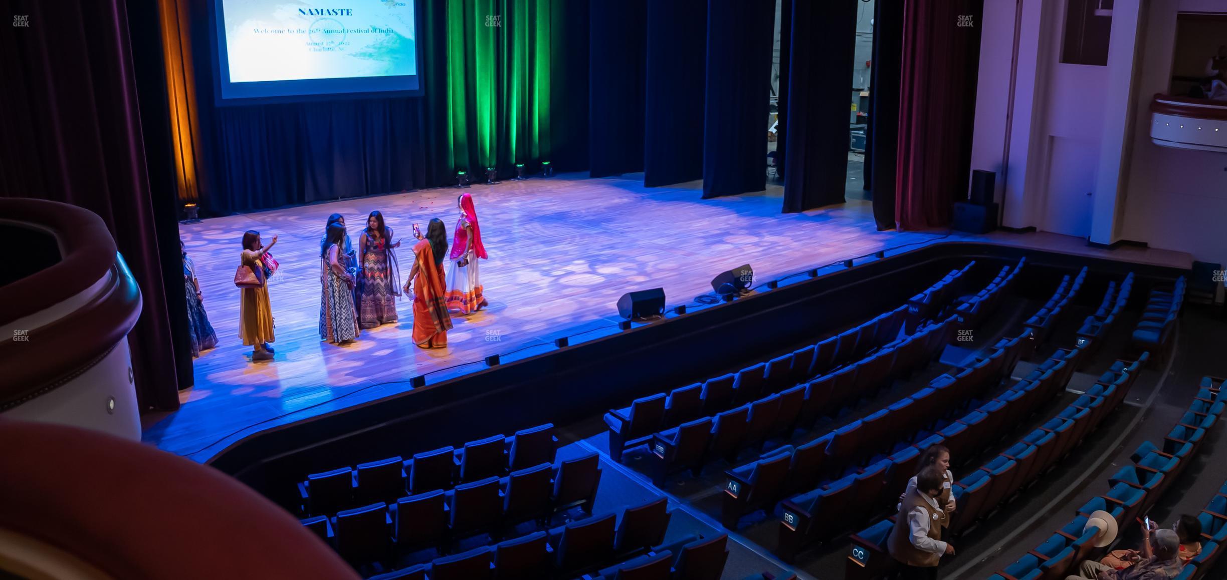 Seating view for Belk Theater at Blumenthal Performing Arts Center Section Grand Tier Box Left 2