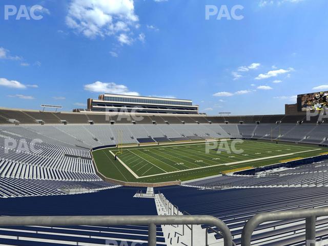 Seating view for Notre Dame Stadium Section 132