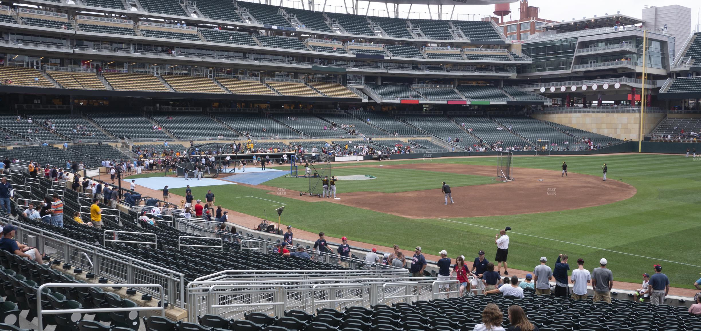 Seating view for Target Field Section 104