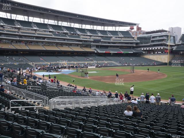 Seating view for Target Field Section 104