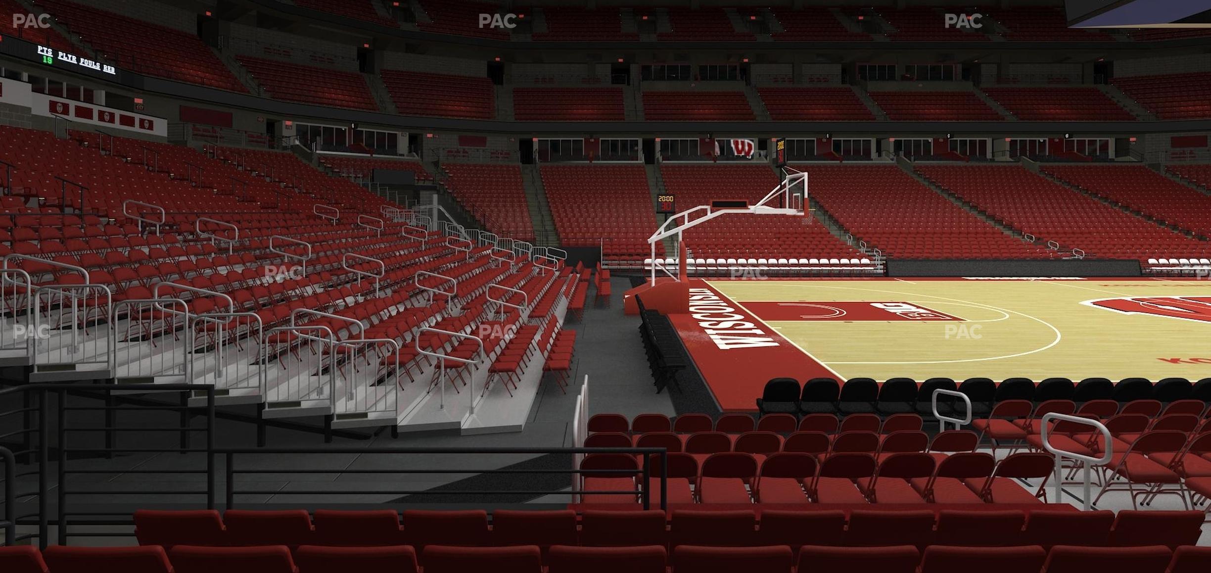 Seating view for Kohl Center Section 110