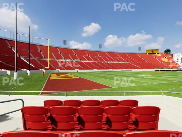 Seating view for Los Angeles Memorial Coliseum Section 110 A