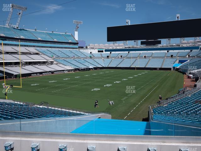 Seating view for EverBank Stadium Section 145