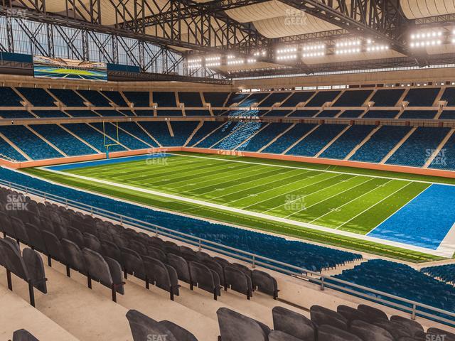 Seating view for Ford Field Section Club 213