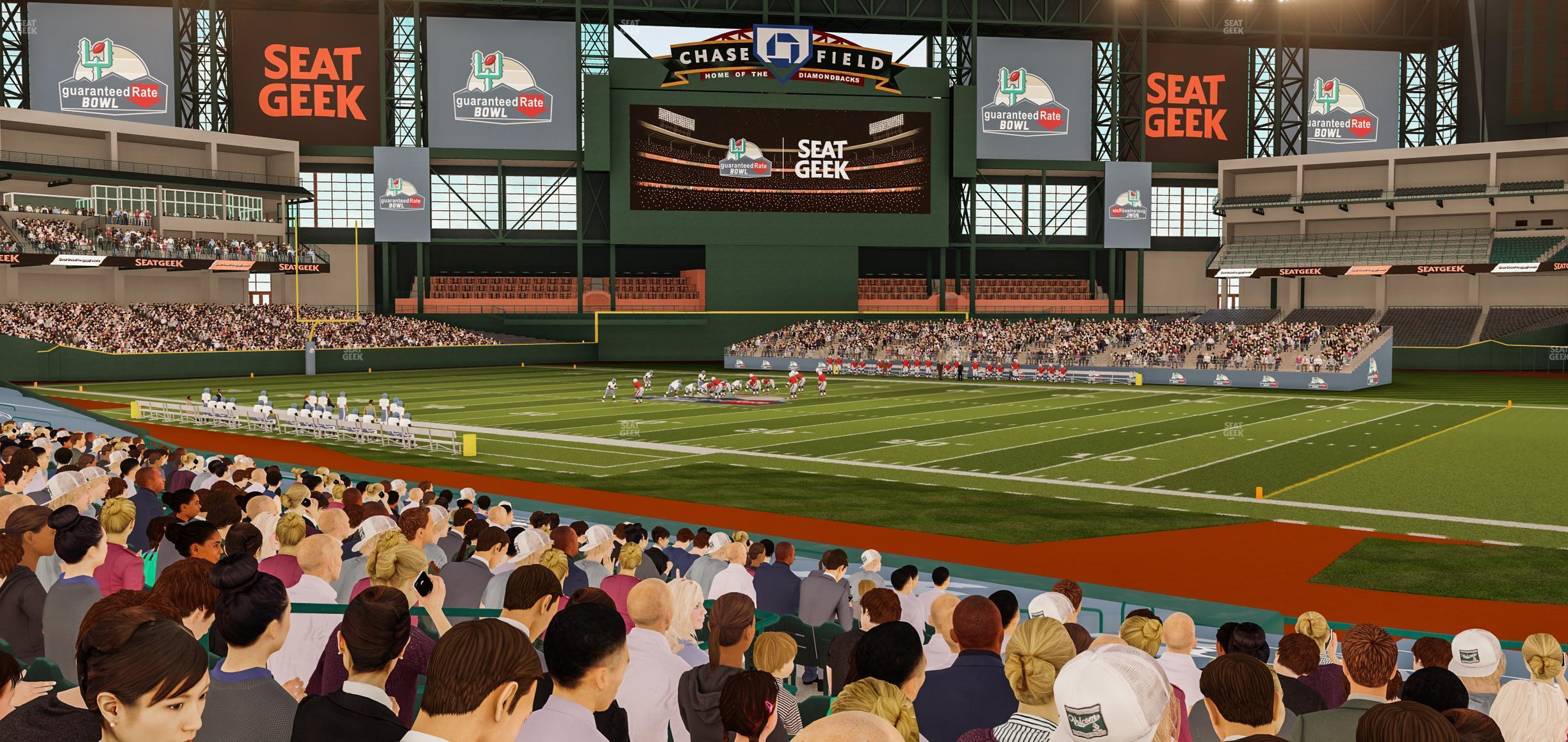 Seating view for Chase Field Section 125