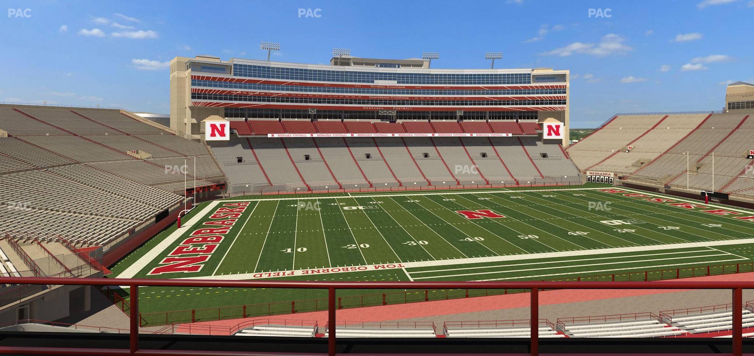 Seating view for Memorial Stadium Nebraska Section 209