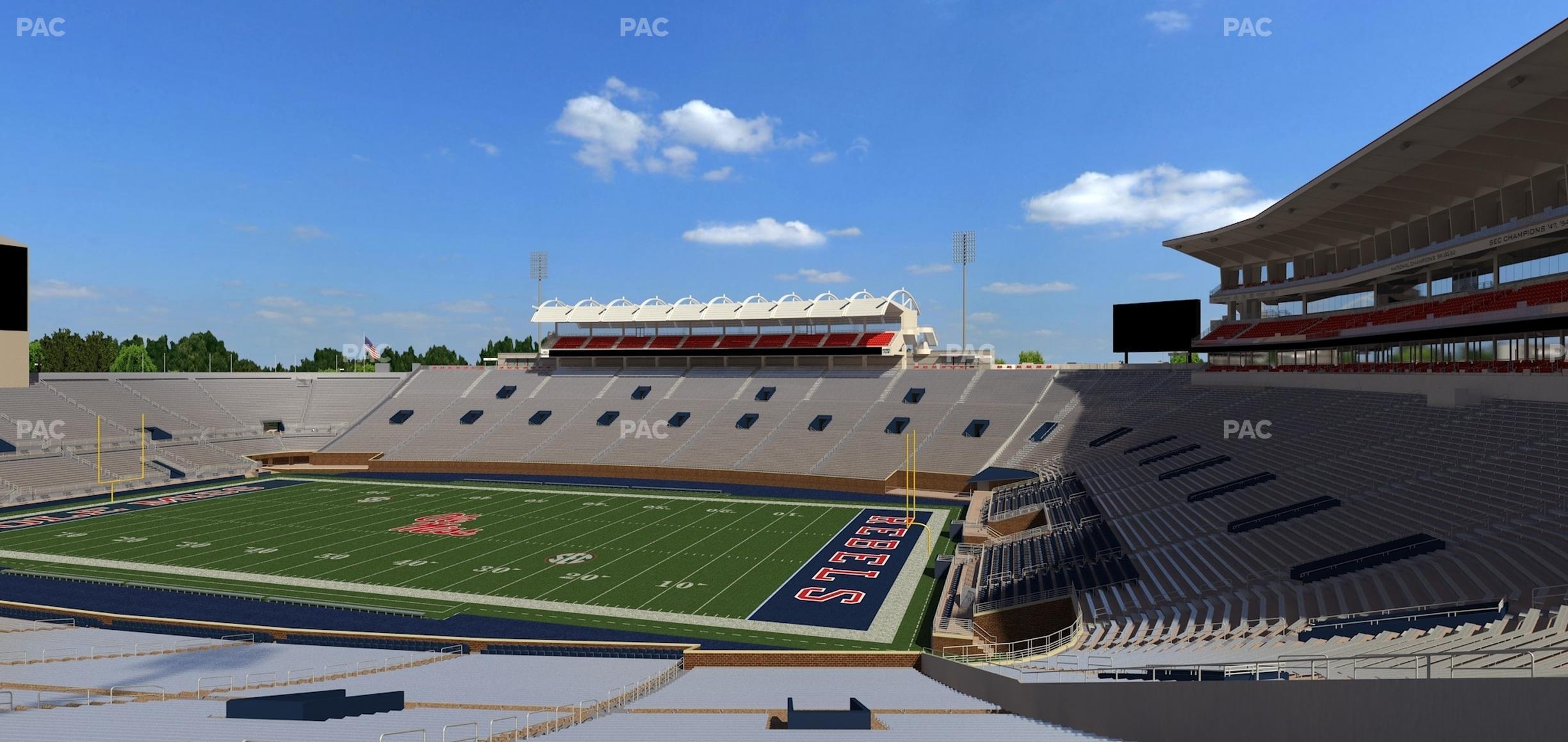 Seating view for Vaught Hemingway Stadium Section A